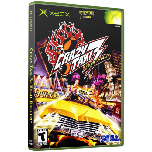 Crazy Taxi 3 High Roller - Xbox Clássico - Reprô