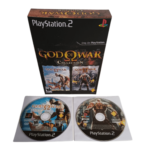 Box God Of War (1 e 2 Com Manual)  - Playstation 2 - Reprô