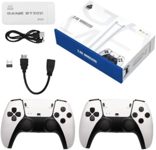 Game Stick M15 Pro 4k 64gb Hdmi Com 2 Controles Sem Fio + 20mil Jogos