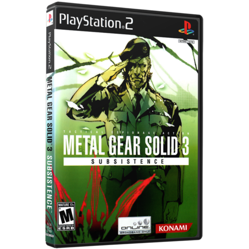 Metal Gear Solid 3 (Disco 1 Subsistence e 2 Persistence) - Playstation 2 - Reprô