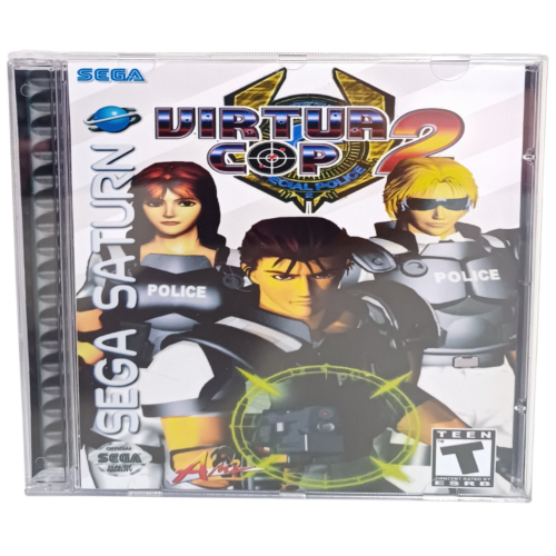 Virtua Cop 2 - Sega Saturno - Reprô - Image 2