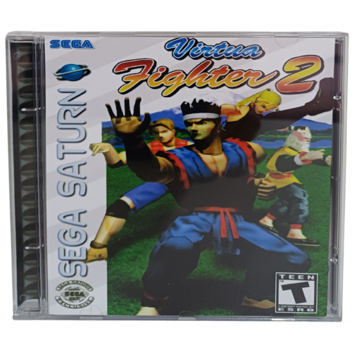 Virtua Fighter 2 - Sega Saturno - Reprô - Image 2