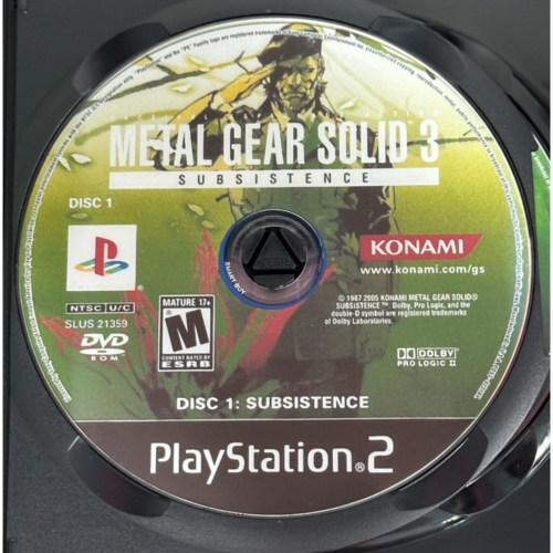 Metal Gear Solid 3 (Disco 1 Subsistence e 2 Persistence) - Playstation 2 - Reprô - Image 6