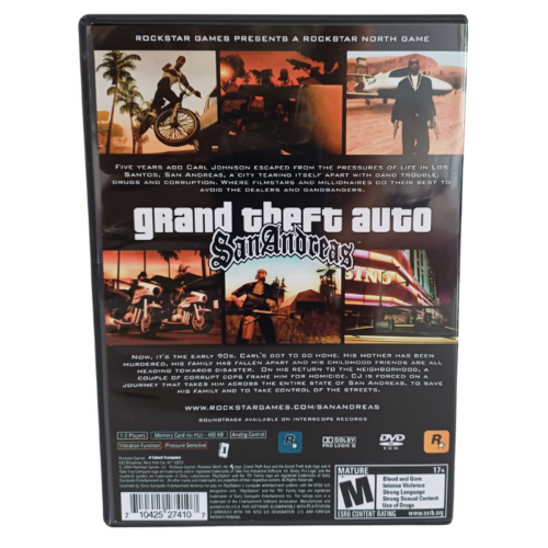 GTA San Andreas Com Manual - Playstation 2 - Reprô - Image 7