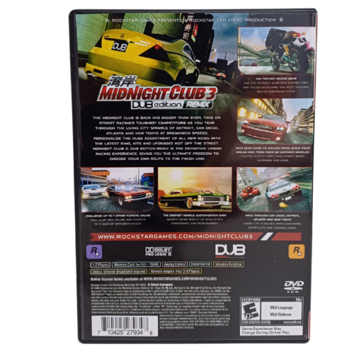 Midnight Club 3 DUB Edition Remix Com Manual - Playstation 2 - Reprô - Image 7