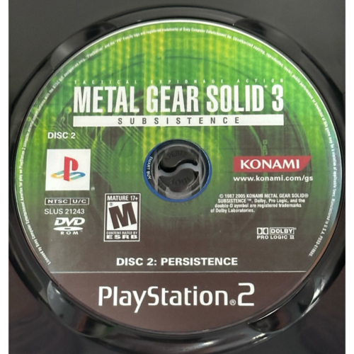 Metal Gear Solid 3 (Disco 1 Subsistence e 2 Persistence) - Playstation 2 - Reprô - Image 7