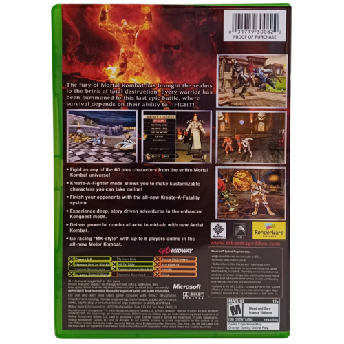 Mortal Kombat Armageddon - Xbox Clássico - Reprô - Image 7