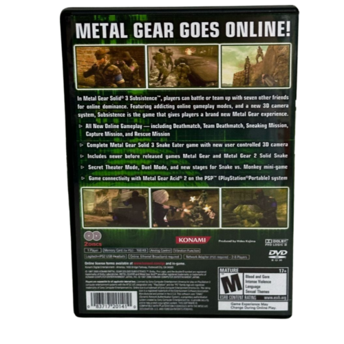 Metal Gear Solid 3 (Disco 1 Subsistence e 2 Persistence) - Playstation 2 - Reprô - Image 9