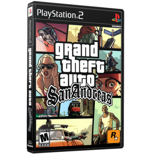 GTA San Andreas Com Manual - Playstation 2 - Reprô