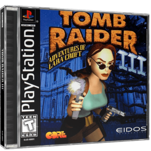 Tomb Raider III Adventures of Lara Croft - Playstation 1 - Reprô