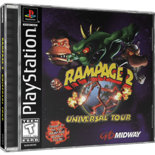 Rampage 2 Universal Tour - Playstation 1 - Reprô