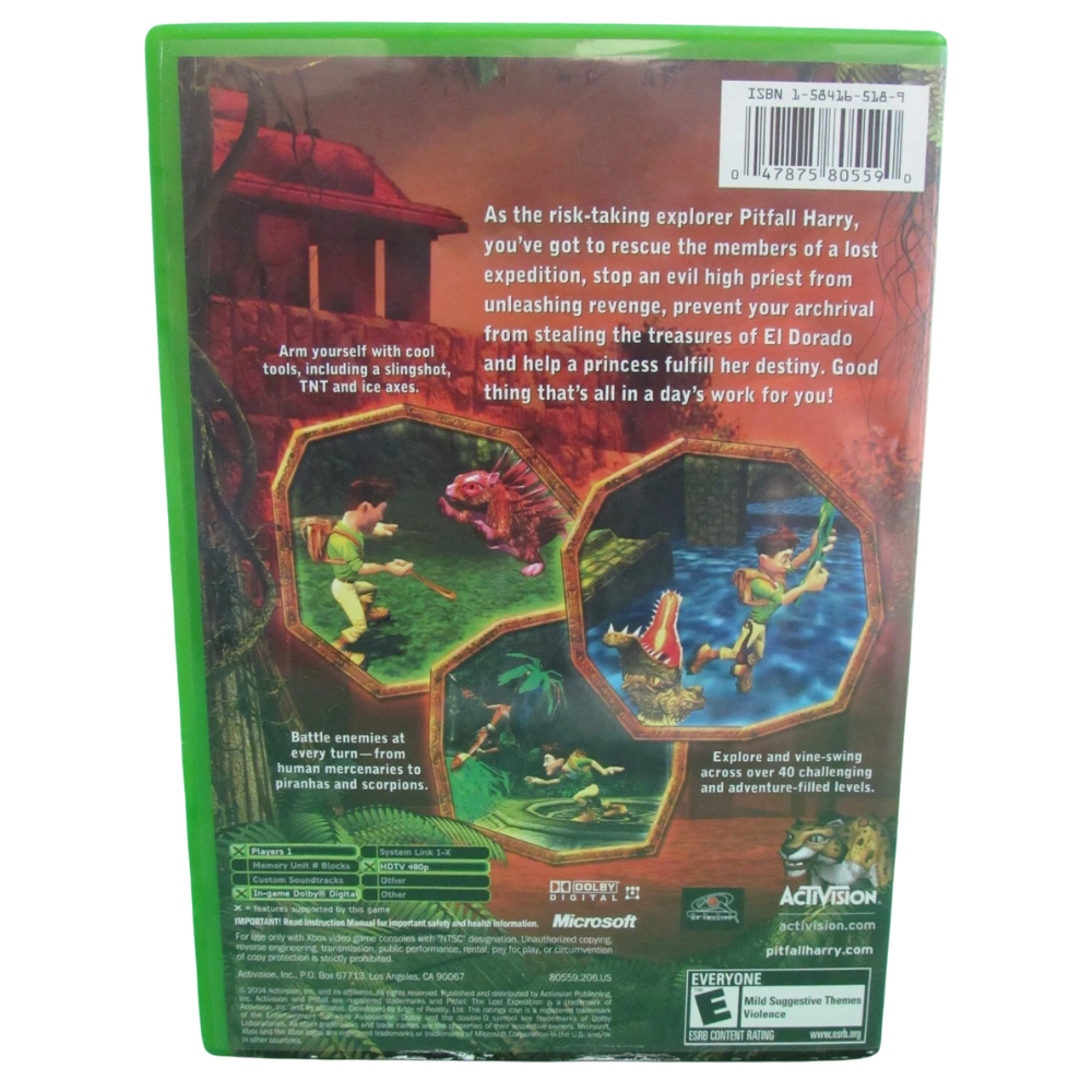 Pitfall: The Lost Expedition - Xbox Clássico - Reprô - Imagem 7