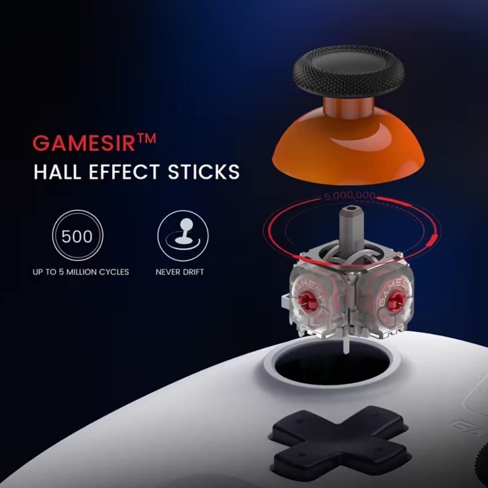 Controle Gamesir T4 Nova Lite Sem Fio Com Hall Effect + Case - Imagem 5